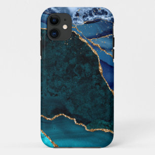 Lux Peacock Agate & Gold Case-Mate iPhone Case