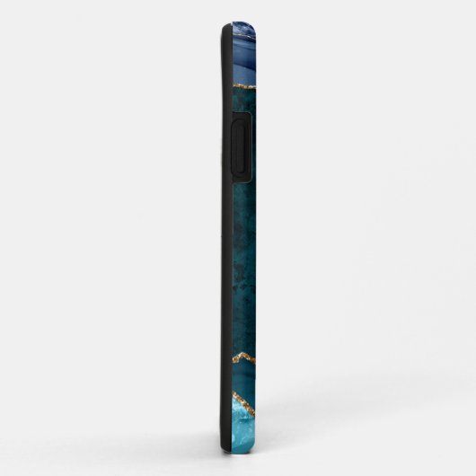 Lux Peacock Agate & Gold Case-Mate iPhone Case (Achterkant/rechts)