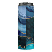 Lux Peacock Agate & Gold Thermosbeker (Achterkant)