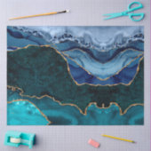 Lux Peacock Agate & Gold Tissuepapier (Craft)