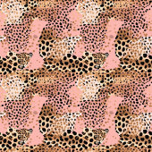 Lux pink and gold leopard skin birthday gift bag medium cadeauzakje