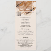 Lux roos gouden glitter koperen tinten roestig Pro Programmakaart (Voorkant)