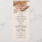 Lux roos gouden glitter koperen tinten roestig Pro Programmakaart (Achterkant)