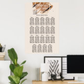 Lux roos gouden glitter koperen tinten waterverf poster (Thuiskantoor)