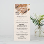Lux roos gouden glitter roestige koperen tinten br menu (Staand voorkant)