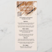 Lux roos gouden glitter roestige koperen tinten br menu (Voorkant)