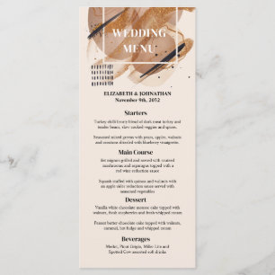 Lux roos gouden glitter roestige koperen tinten br menu