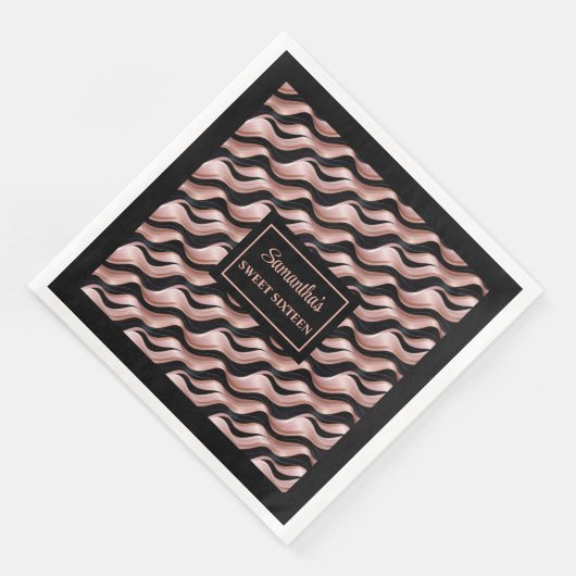 Lux Roze Gouden Servetten Elegante Glitter Feestac (Hoek)