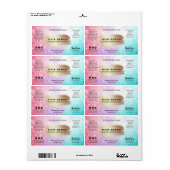 Lux Shimmer Cotton Snoep Hair Serum Labels (Full Sheet)