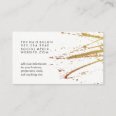 Lux Splatter Hairdresser Visitekaartje (Achterkant)