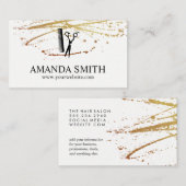 Lux Splatter Hairdresser Visitekaartje (Voorkant / Achterkant)