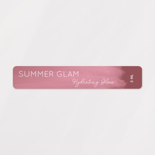 Lux Stroke Lip Gloss Cosmetisch Etiket Labels (Design 1)