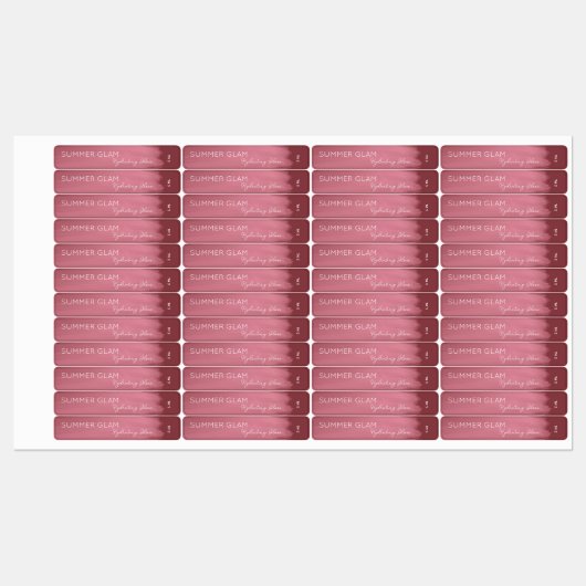 Lux Stroke Lip Gloss Cosmetisch Etiket Labels (Vel)
