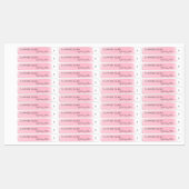 Lux Stroke Lip Gloss Cosmetische Wit Etiket Labels (Vel)