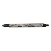 Lux Trendy Python Snake Skin Rich Elegante Mode Zwarte Inkt Pen (Voorkant)