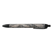Lux Trendy Python Snake Skin Rich Elegante Mode Zwarte Inkt Pen (Bodem)