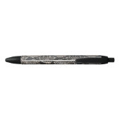 Lux Trendy Python Snake Skin Rich Elegante Mode Zwarte Inkt Pen (Achterkant)