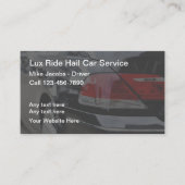 Lux Uber Ride Hailing Taxi Driver Visitekaartje (Voorkant)