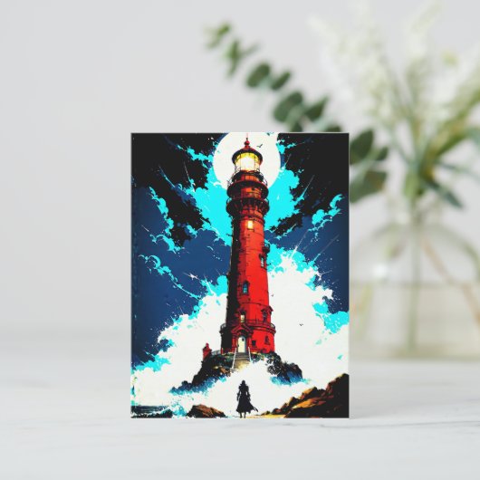 Lux vigilans briefkaart (Staand voorkant)