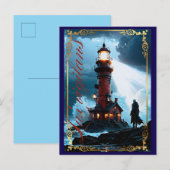 Lux vigilans uitnodiging briefkaart (Voorkant / Achterkant)