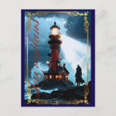 Lux vigilans uitnodiging briefkaart (Voorkant)