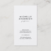 Lux White Gold Stripes met Swank Background Visitekaartje (Achterkant)