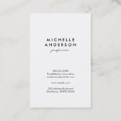 Lux White Gold Stripes met Swank Background Visitekaartje (Achterkant)