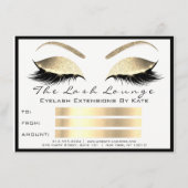 Lux Wimpers White Gold Make-up Certificaat Cadeau (Voorkant)