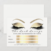 Lux Wimpers Wit Zwart Goud Make-up Certificaat Cad (Voorkant / Achterkant)