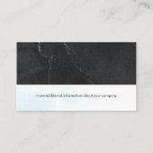 Lux | Zwarte marmer Visitekaartje (Achterkant)