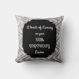 Luxe 100e verjaardag kussen