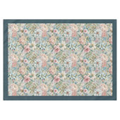 Luxe 18e-eeuwse geïnspireerde delicate bloemen tafelkleed (Voorkant (Horizontaal))