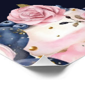 Luxe 20e verjaardag gepersonaliseerde champagne ha perfect poster (Hoek)