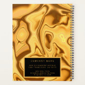 Luxe 2 in 1 Elegant Gold Marble Visitekaartje & Planner (Achterkant)