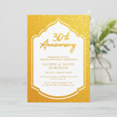 Luxe 30e bruiloft Jubileum Golden Kaart (Staand voorkant)