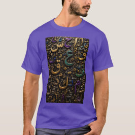 Luxe 3D Arabische letters abstract T-shirt