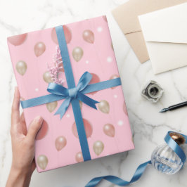Luxe 3D ballonnen met sprankelende lichten Cadeaupapier