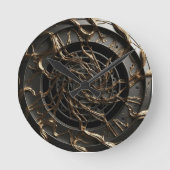 Luxe 3D Dial Ronde Klok (Voorkant)