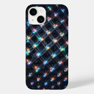 Luxe 3D Geometrisch Raster Multi-Kleur Lichtgevend Case-Mate iPhone 14 Hoesje