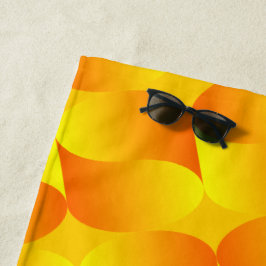 Luxe 3D goud schubpatroon optische illusie Strandlaken