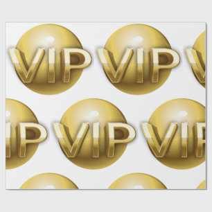 Luxe 3D Gouden VIP-embleem Cadeaupapier