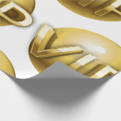 Luxe 3D Gouden VIP-embleem Cadeaupapier (Hoek)