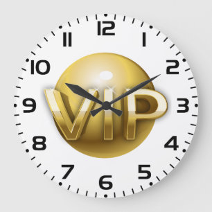 Luxe 3D Gouden VIP-embleem Grote Klok