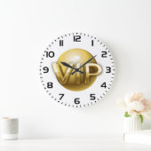 Luxe 3D Gouden VIP-embleem Grote Klok (Huis)