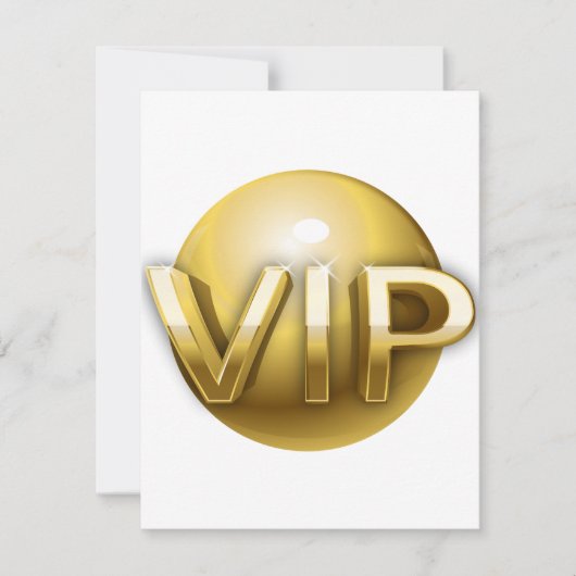 Luxe 3D Gouden VIP-embleem Kaart (Voorkant)