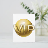 Luxe 3D Gouden VIP-embleem Kaart (Staand voorkant)