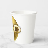 Luxe 3D Gouden VIP-embleem Papieren Bekers (Links)
