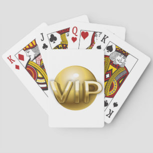 Luxe 3D Gouden VIP-embleem Pokerkaarten