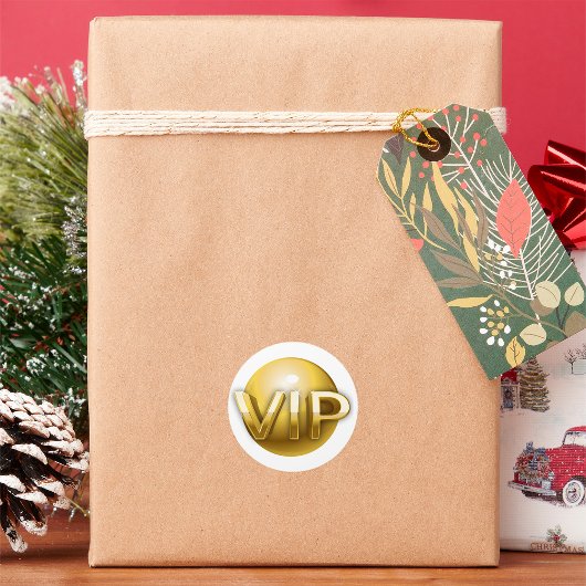 Luxe 3D Gouden VIP-embleem Ronde Sticker