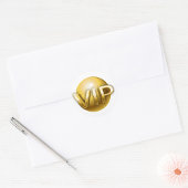 Luxe 3D Gouden VIP-embleem Ronde Sticker